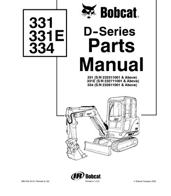 Parts - Manual 331 - 331E - 334 Series D