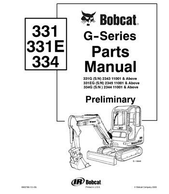 Parts - Manual 331 - 331E - 334 Series G
