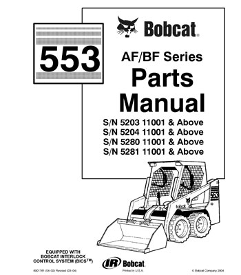 Parts - Manual 553 Series AF-BF