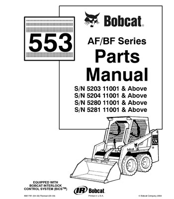 Parts - Manual 553 Series AF-BF