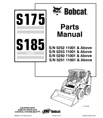 Parts - Manual S175 - S185